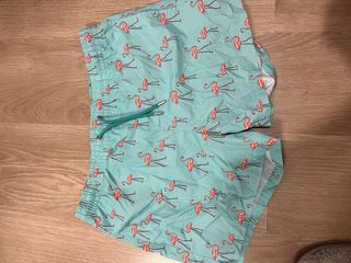 Bañador Mango Flamencos Turquesa Talla L