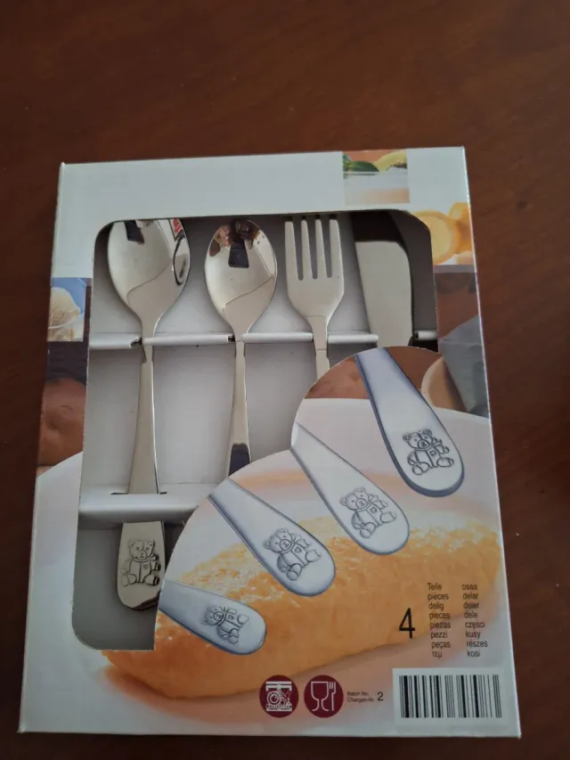 Set cubiertos infantiles osos