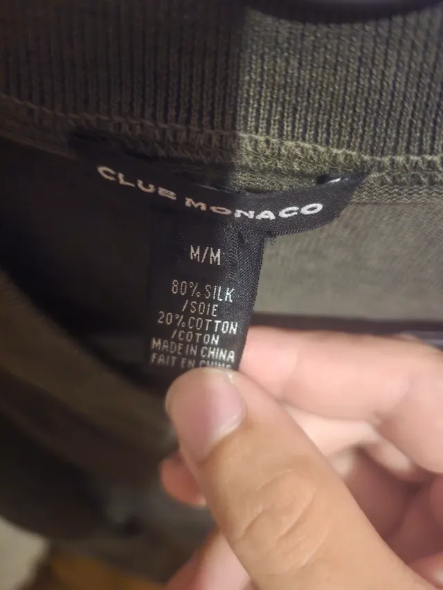 Club Mónaco Suéter Verde Olivo