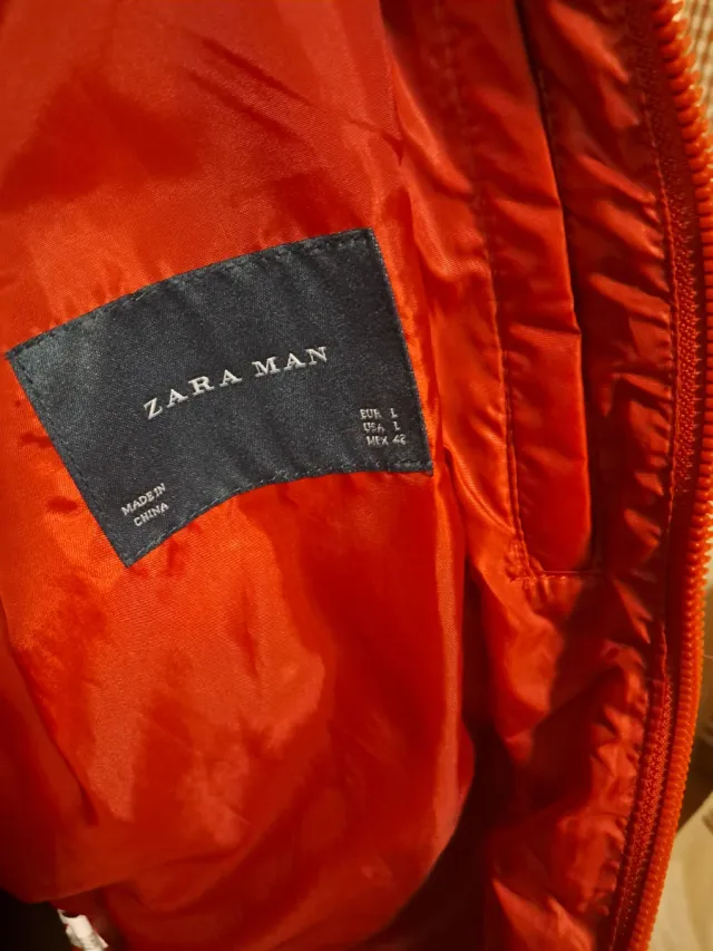 Chaqueta Zara Hombre Roja