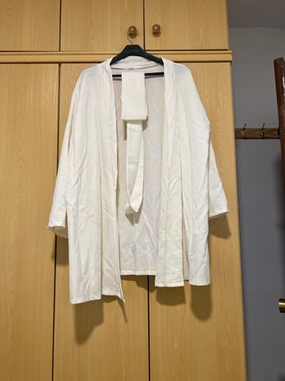 Kimono/Chaqueta Ligera Blanca Mujer Talla Única