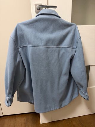 Giacca in panno azzurra