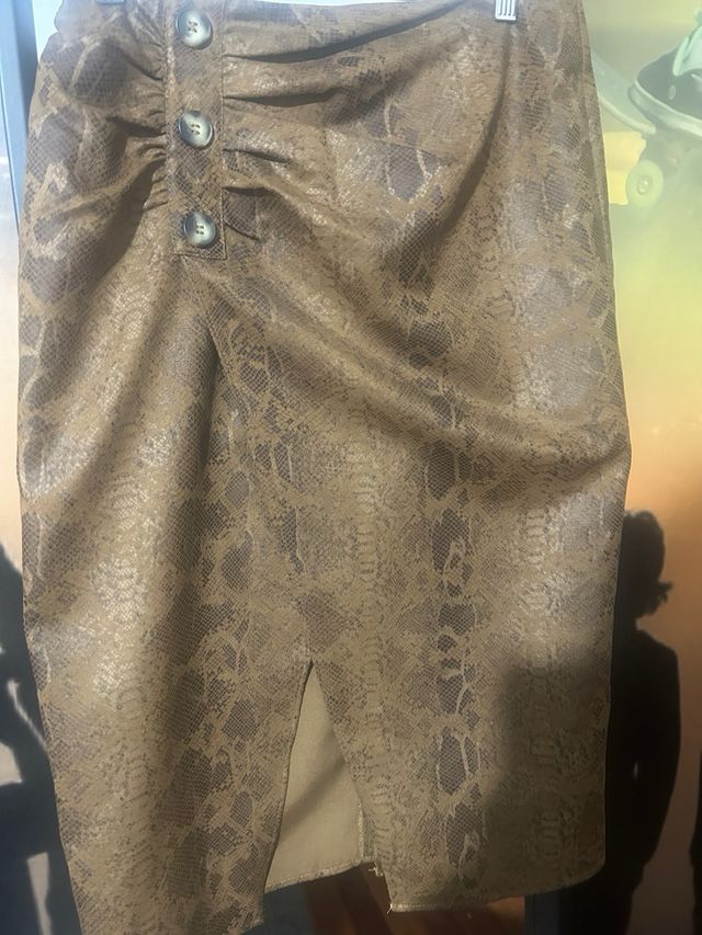 Conjunto Top y Falda Zara Animal Print