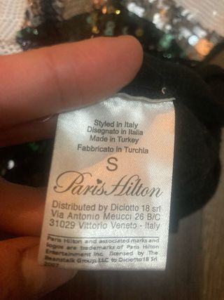 Maglietta Paris Hilton com paillettes