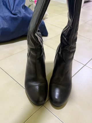 Botas de tacón alto negras talla 40