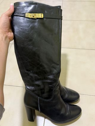 Botas de tacón alto negras talla 40