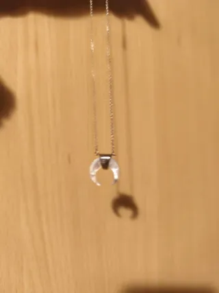 Colgante Luna Nácar Acero