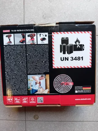 Taladro Atornillador Einhell TC-CD 18/35-2 Li