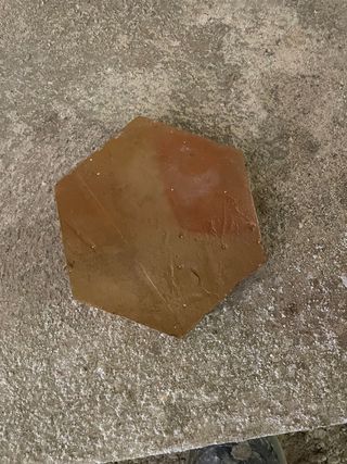 Baldosa hidráulica antigua hexagonal