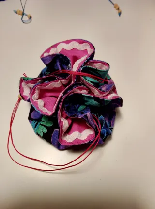 tela con cordón 8 compartimiento pequeño 1 grande