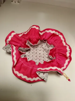 tela con cordón 8 compartimiento pequeño 1 grande