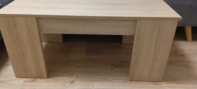 Mesita elevable - madera y metal - Mudanza