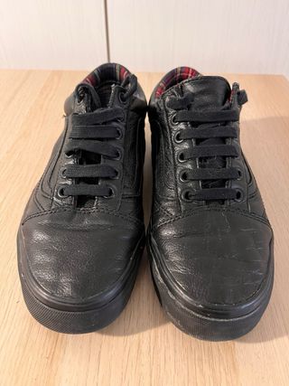 Scarpe Vans Old Skool Nere Pelle