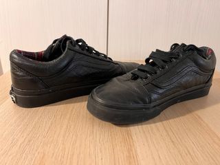 Scarpe Vans Old Skool Nere Pelle