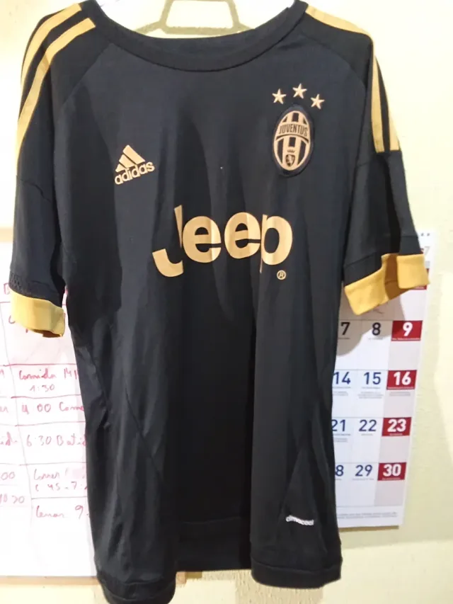 Camiseta Juventus Pogba 10 Negra Dorada