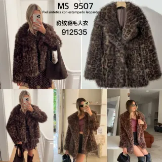 Abrigo leopardo sintético