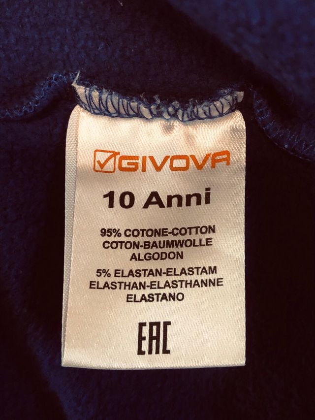 Tuta bambino Givova 10 anni