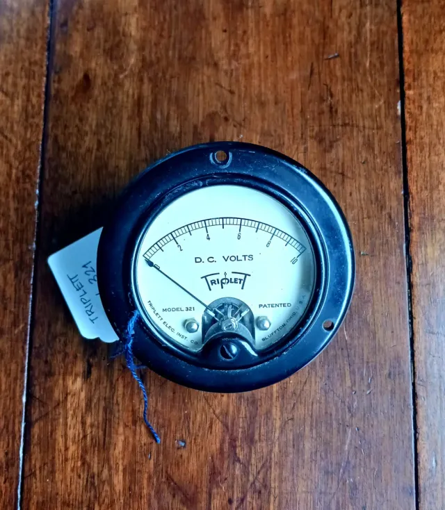 Voltímetro Triplett D.C. mod. 321 10V