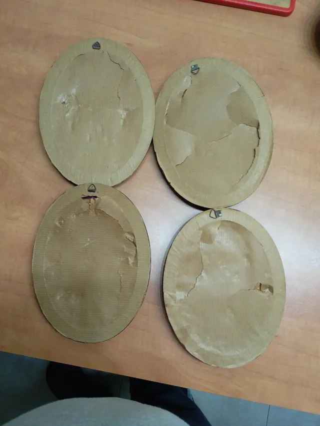 Lote de 4 Cuadros de ángeles (vintage)