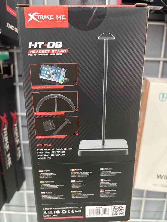 Soporte Auriculares Xtrike Me HT-08 Negro