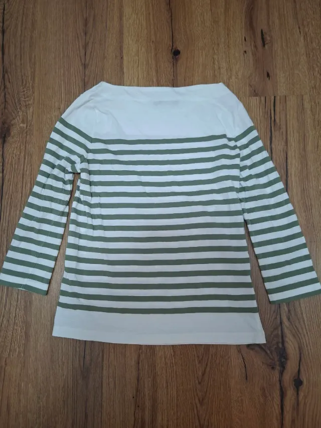 Camiseta Rayas Verde y Blanca