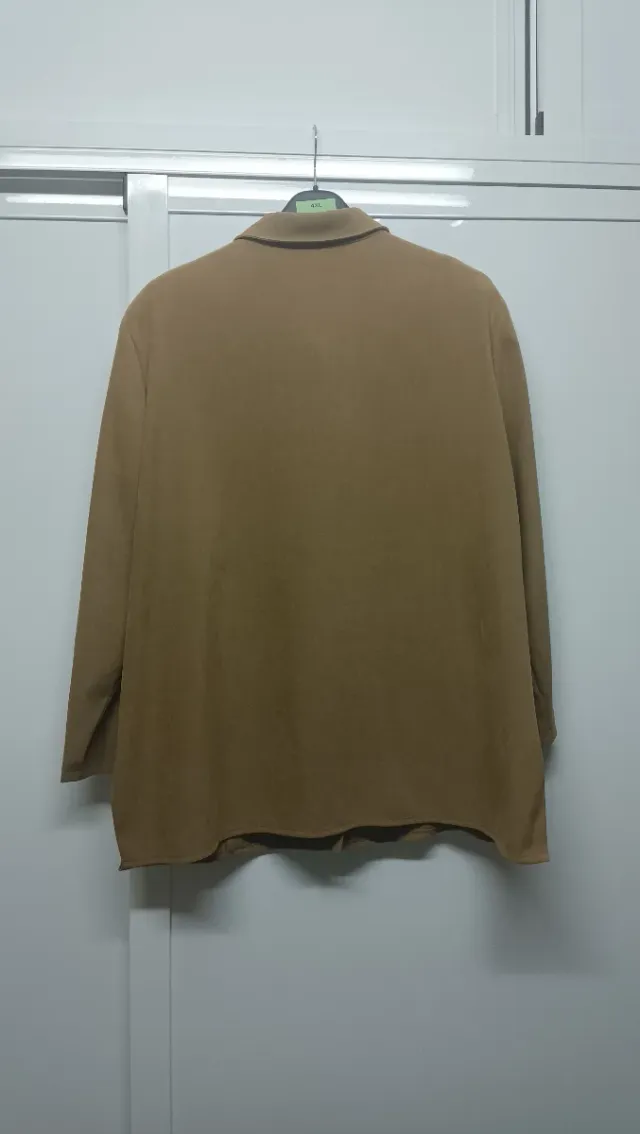 Sobrecamisa antelina marrón