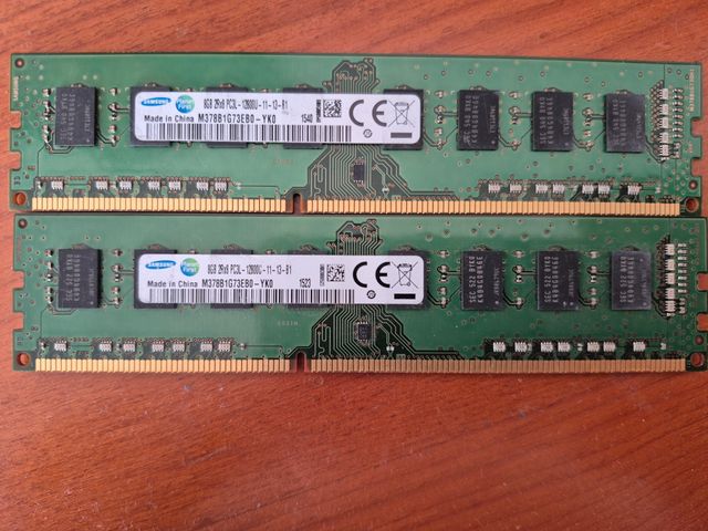 Módulos de memória RAM DDR3L de 16GB (2 x 8GB) 1600MHz