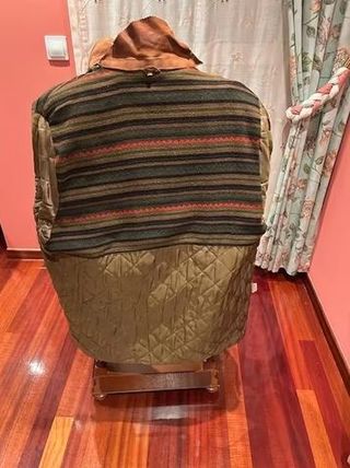 Chaqueta Piel Italiana Marrón con Capucha