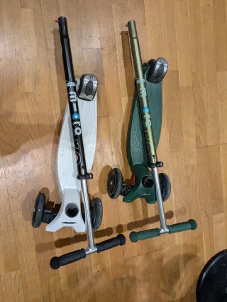 Dos patinetes Micro Maxi 3 ruedas