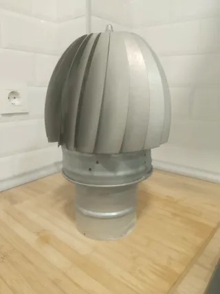 Sombrerete metálico para ventilación