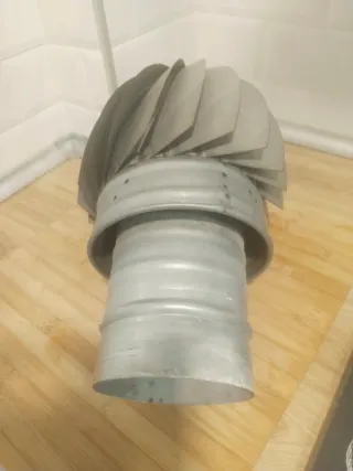 Sombrerete metálico para ventilación