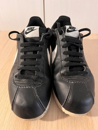 Nike Cortez Scarpe Uomo Donna Nero Bianco