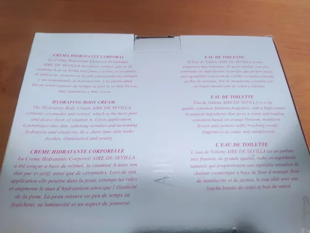 Set Regalo Aire de Sevilla Crema y Eau de Toilette