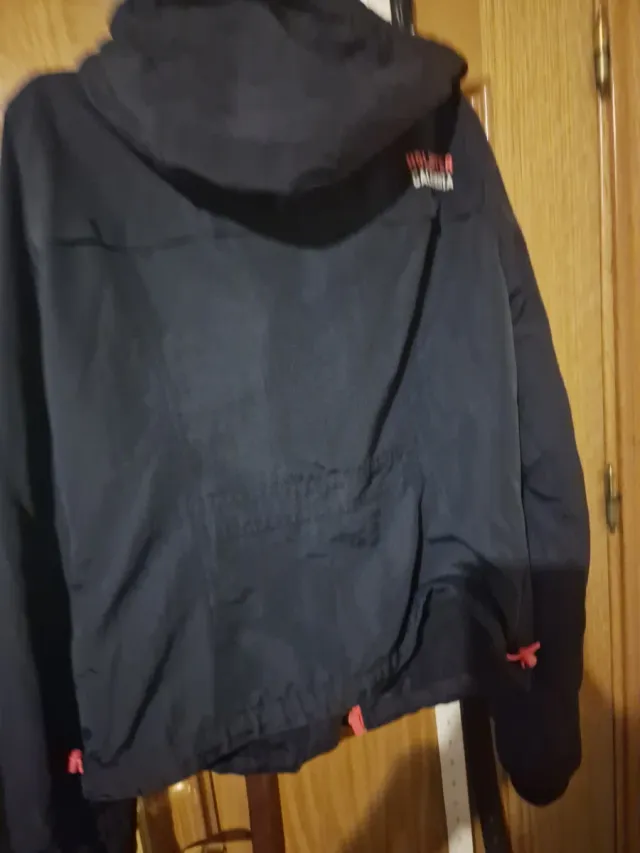 Chaqueta Hollister Talla M Negra/Azul