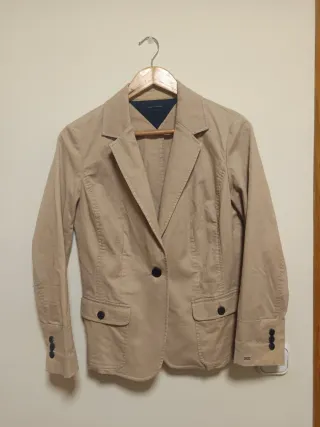 Americana Tommy Hilfiger Beige Mujer