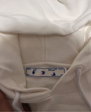 Felpa Off-White Bianca con Stampa