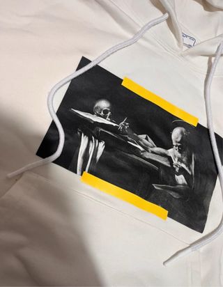 Felpa Off-White Bianca con Stampa