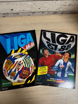 Álbumes facsímil Panini Liga 84/85 y 87/88