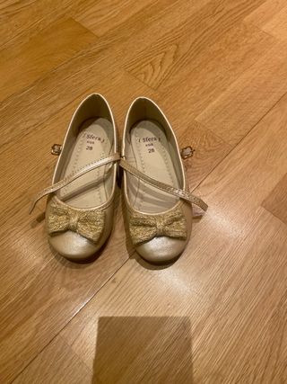 Manoletinas Sfera Niña Talla 28 Doradas