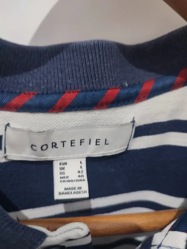 Polo Cortefiel Rayas Talla L