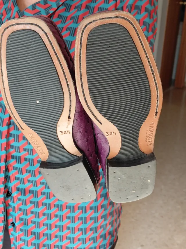 Mocasines Farrutx Morados Piel