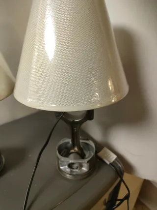 Coppia Lampade Design Pistone e Biella