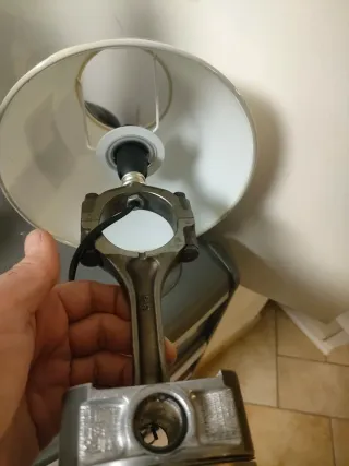 Coppia Lampade Design Pistone e Biella