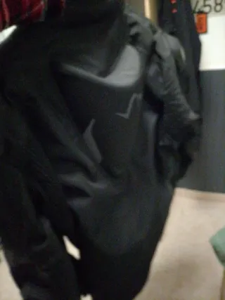 Chaqueta de moto negra talla L