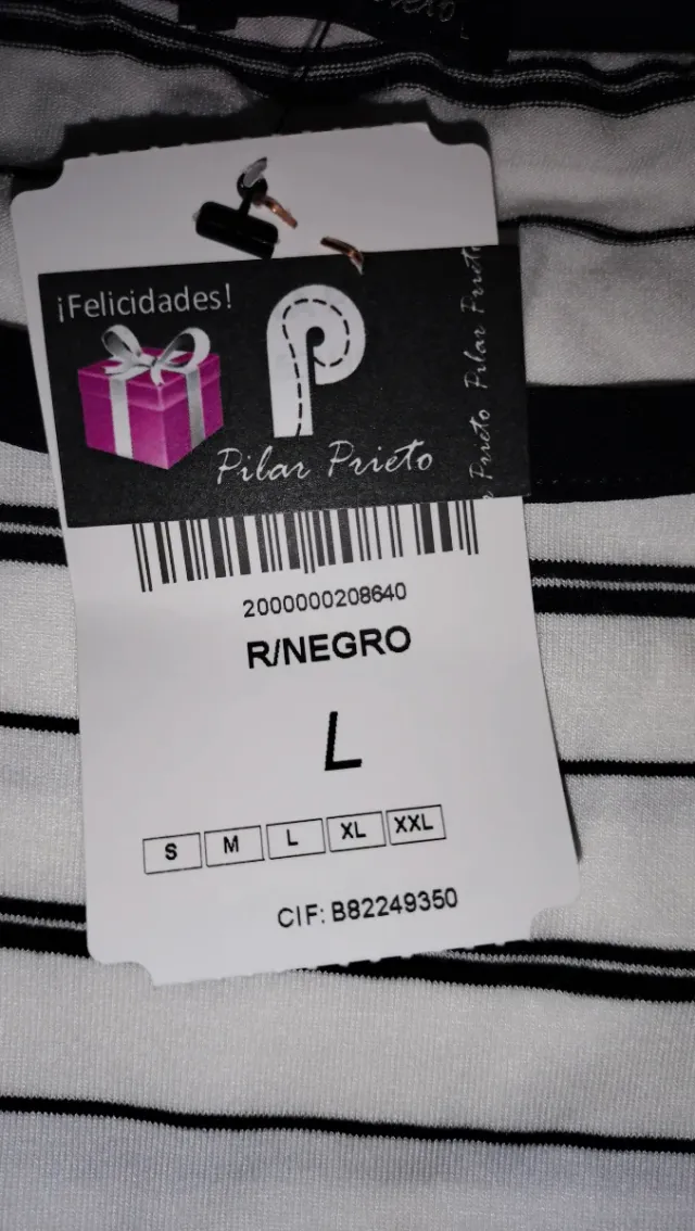 Camiseta de punto rayas Pilar Prieto Talla L