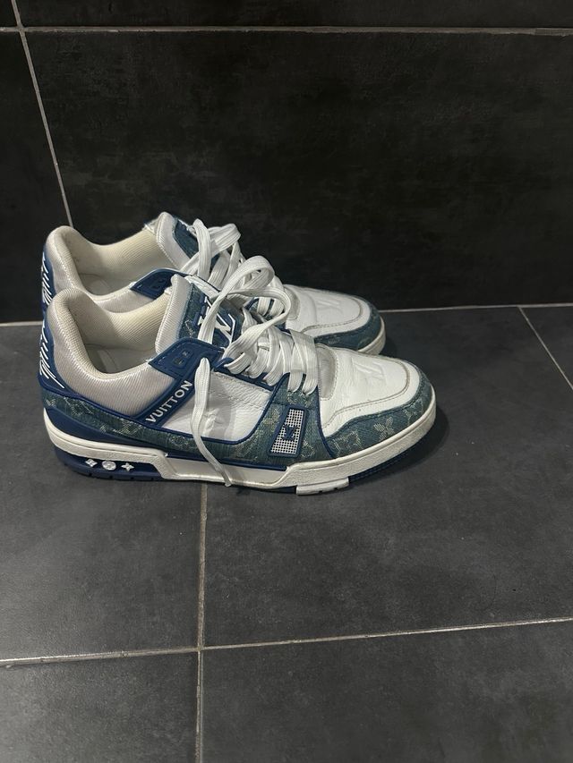 Louis Vuitton Trainer Azul Blanco