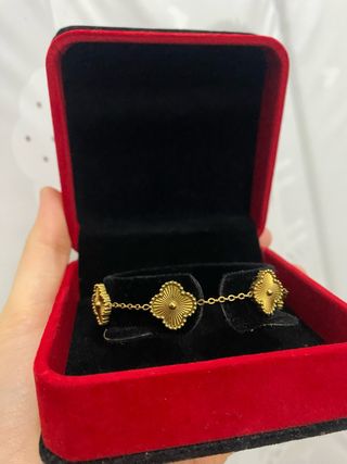 Pulsera Tréboles Dorados