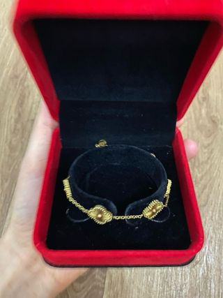 Pulsera Tréboles Dorados