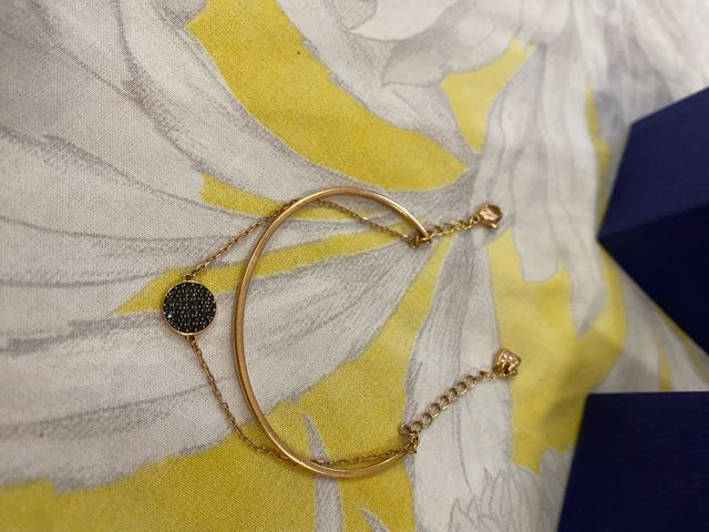 Pulsera Swarovski Aro Oro Rosado