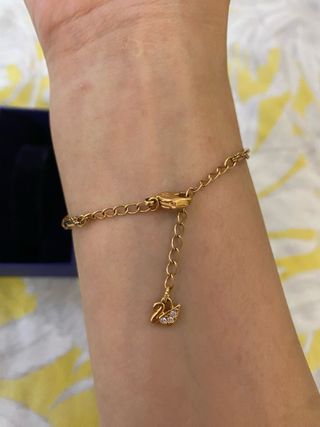 Pulsera Swarovski Aro Oro Rosado